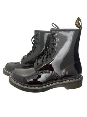 New! Dr. Martens Women's Patent Lace-Up Ankle Boots in Black Size 6